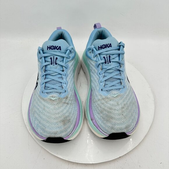Hoka One Gaviota 5 Wide Women Size 9D 1134235 ABSO Airy Blue Sunlit Ocean Shoes - Picture 3 of 11